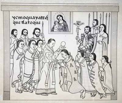 The Conversion of the Aztecs to Roman Catholicism, plate from 